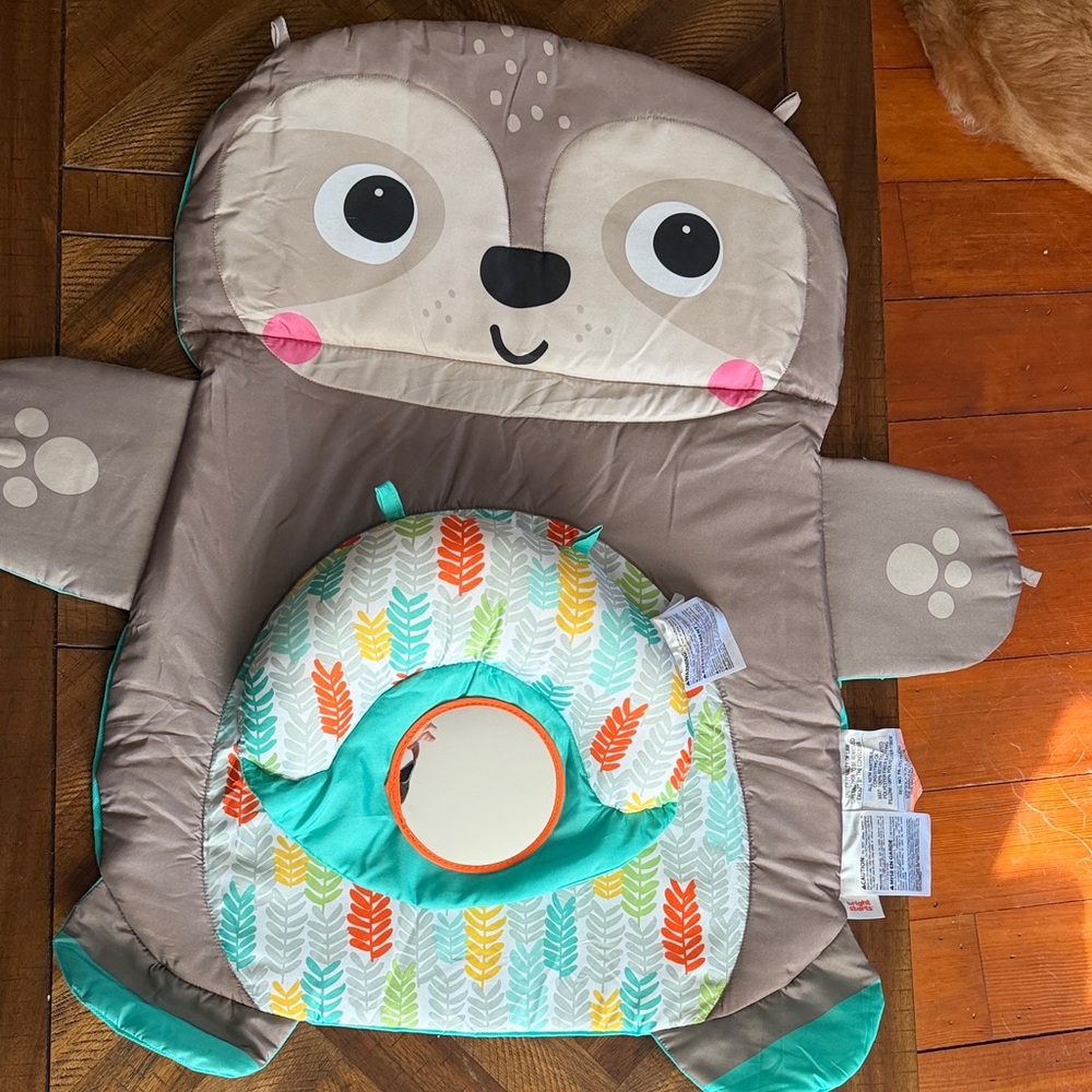 Adorable Sloth Baby Play Mat with Mirror